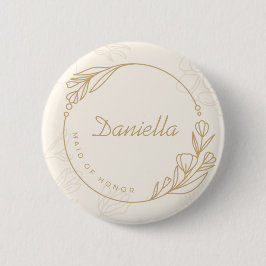 Schaltfläche "Benutzerdefinierte einfache florale  Button