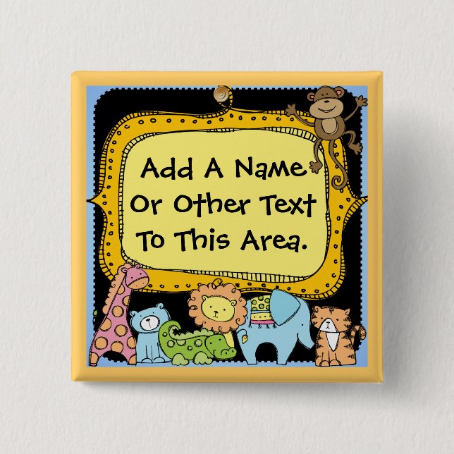 Schaltfläche "Benutzerdefinierte Zootiere" Button (Vorderseite)