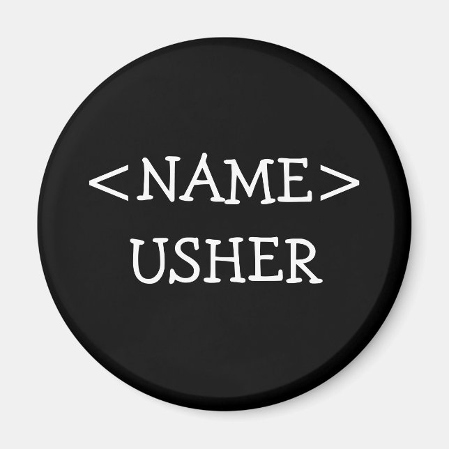 Schaltfläche "Benutzername" Magnet (Vorne)
