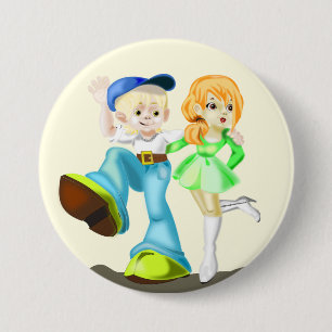 Schaltfläche "Beste Freunde" - Farbe - Text Button