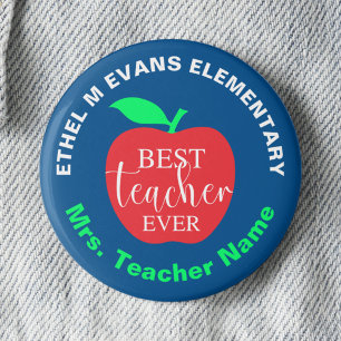 Schaltfläche "Bester Lehrer je Button" (blau) Button