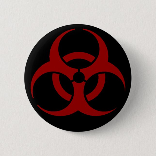 Schaltfläche Biogefährdung Button (Vorderseite)