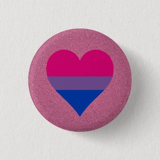 Schaltfläche "Bisexuelle Flagge" Button (Vorderseite)