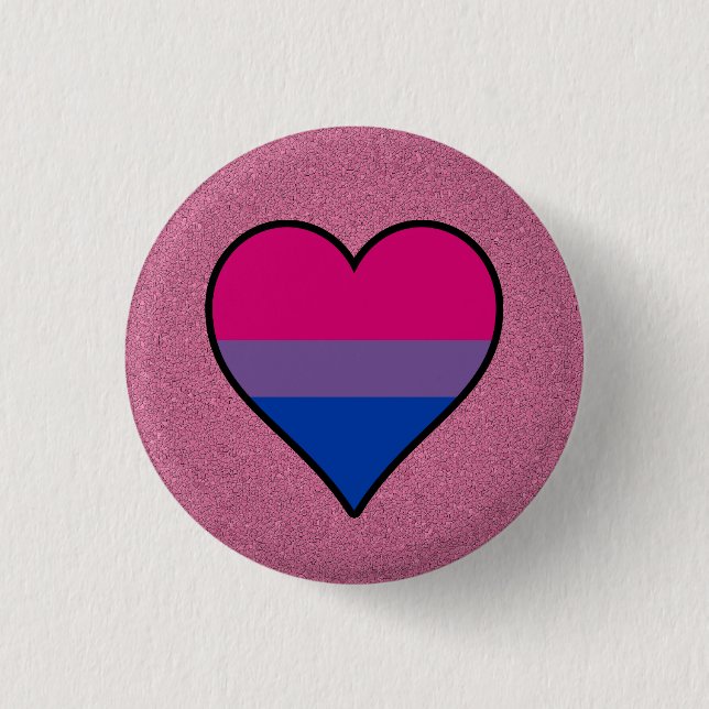 Schaltfläche "Bisexuelle Flagge" Button (Vorderseite)