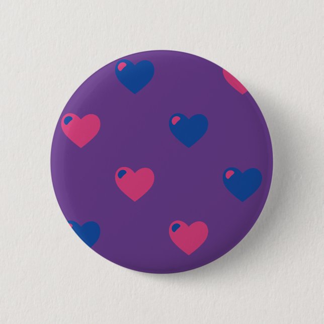 Schaltfläche "Bisexuelle Herzklopfen" Button (Vorderseite)