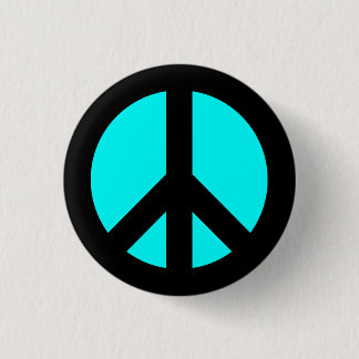 Schaltfläche "Black and Aqua Peace" Button