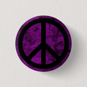Schaltfläche "Black Peace Symbol" Button