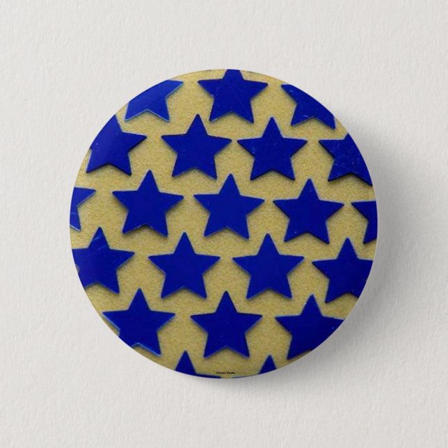 Schaltfläche "Blaue Sterne" Button (Vorderseite)