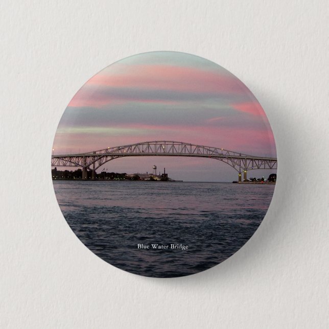 Schaltfläche "Blaue Wasserbrücke" Button (Vorderseite)