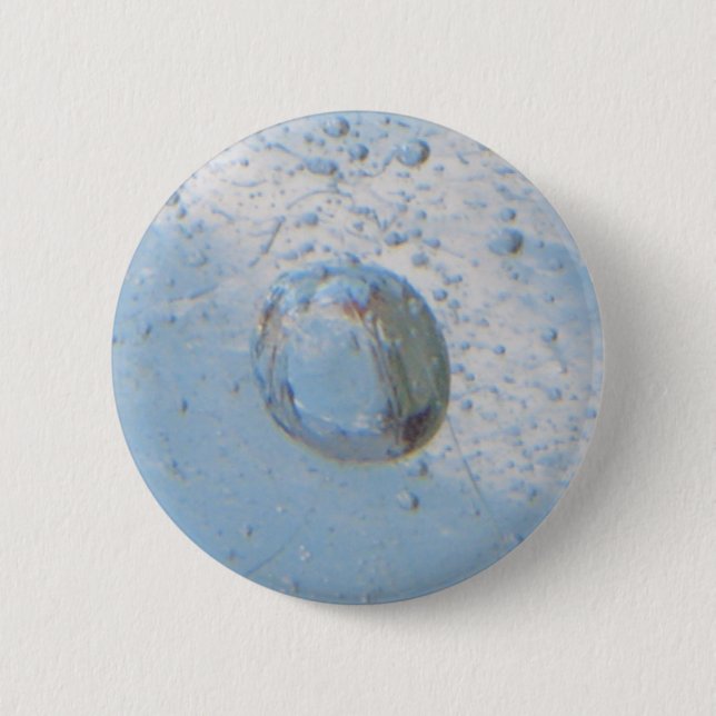 Schaltfläche Blauer Blasen Button (Vorderseite)