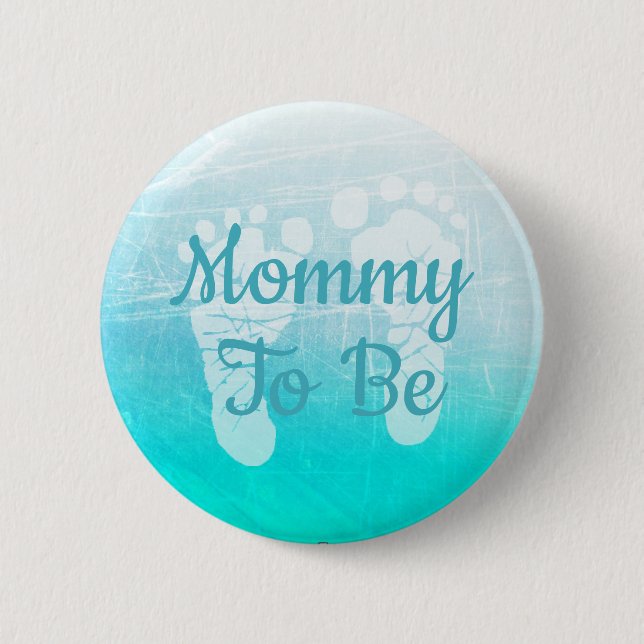 Schaltfläche "Blue Boy Baby Shower" Button (Vorderseite)