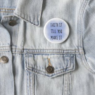 Schaltfläche "Blue Faith It" Button