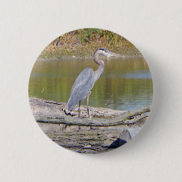 Schaltfläche Blue Heron Button
