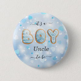 Schaltfläche "Blue Oncle to Be Boy Baby Shooting" Button