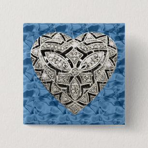 Schaltfläche "Blue Square" - Eleganter Designer -  Button