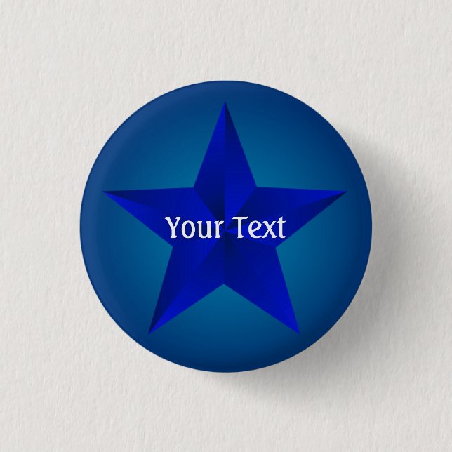 Schaltfläche "Blue Star Custom 1 1/4" Button (Vorderseite)