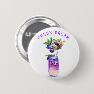 Schaltfläche "Blueberry Juice Cool Drink Party Fru Button