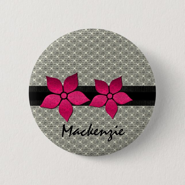 Schaltfläche "Blume abgestreift" Button (Vorderseite)