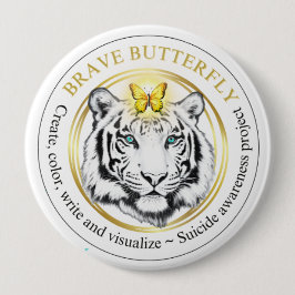 Schaltfläche "Brave Butterfly Project Suicide Awar Button