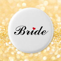Schaltfläche "Bride Wedding Junggeselinnen-Abschie