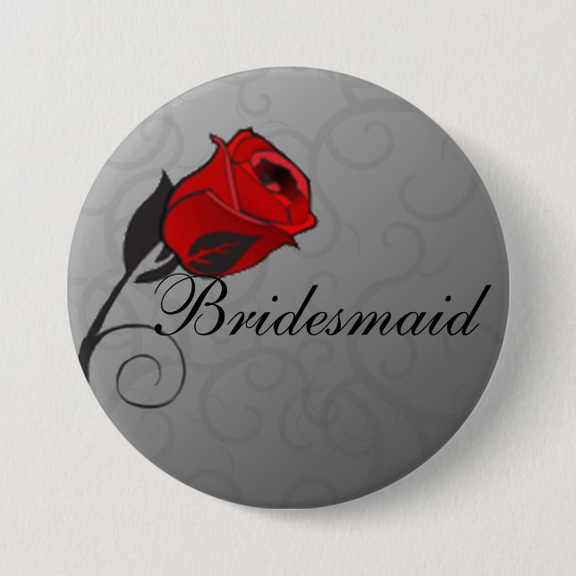 Schaltfläche Bridemaid für verzauberte Rose Button (Vorderseite)