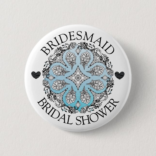 Schaltfläche Bridesmaid-Brautparty Button (Vorderseite)