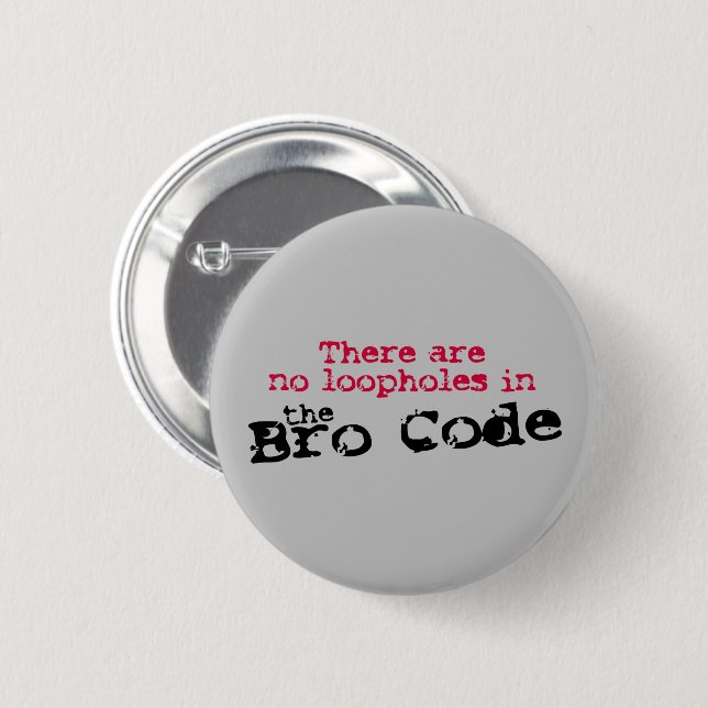 Schaltfläche Bro Code Button (Vorne & Hinten)