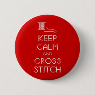 Schaltfläche "Calm Cross Stitch behalten" Button