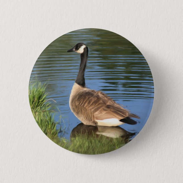 Schaltfläche "Canada Goose Animal Art" Button (Vorderseite)