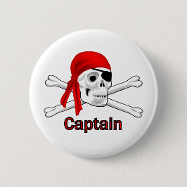 Schaltfläche "Captain Skull and Bones" Button
