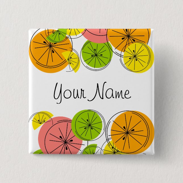 Schaltfläche "Citrus Name" Button (Vorderseite)