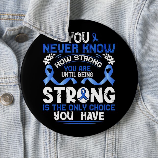 Schaltfläche "Colon Cancer Awareness/Support" Button (Beispiel)