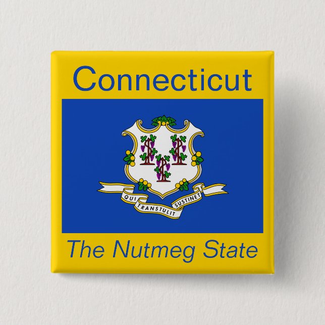 Schaltfläche "Connecticut Flag" Button (Vorderseite)