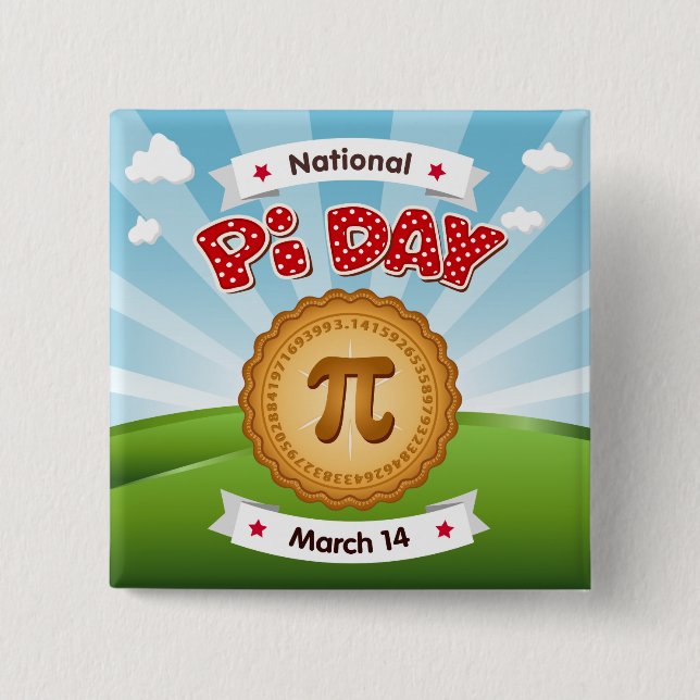 Schaltfläche "cooler Pi-Day" Button (Vorderseite)