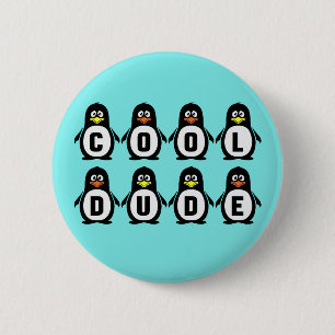 Schaltfläche "Cooler Typ" Button-on-Pinguine Button