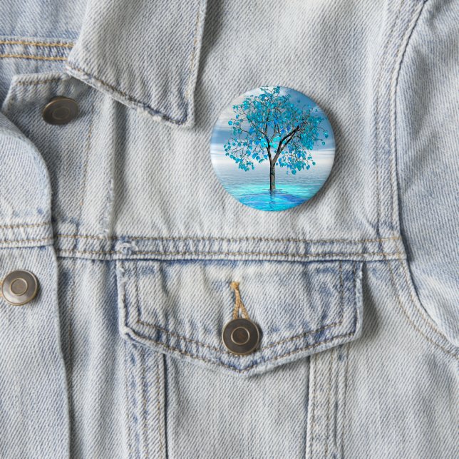 Schaltfläche Crystal Blue Tree Button (Beispiel)