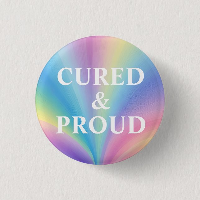 Schaltfläche "Cured and Proud" - Abzeichen "Surviv Button (Vorderseite)