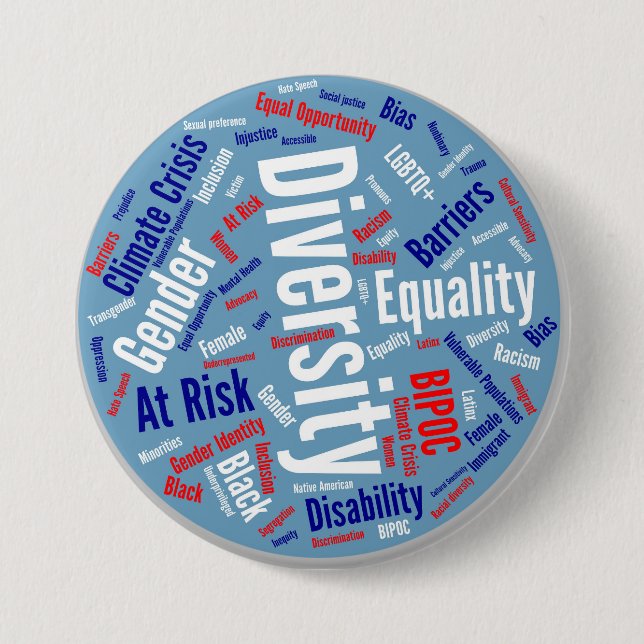 Schaltfläche "Demokratische Wörter" Button (Vorderseite)