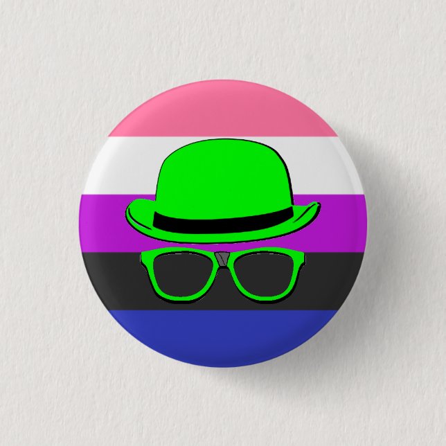 Schaltfläche Depp Night Genderfluid-Prix Button (Vorderseite)