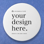 Schaltfläche "Design Upload 3" rund Button<br><div class="desc">Eine einfach zu bedienende Vorlage, die es Ihnen erlaubt, Ihre eigenen Kunstwerke von Ihrem Gerät hochzuladen! Passen Sie Ihre Bilder und Texte in Zazzle an oder laden Sie eine beliebige Kunstwerksdatei (wie Ihre eigene Kreation aus Fotoshop oder Canva) hoch! Die Möglichkeiten sind unendlich für jeden Zweck oder Bedarf von privaten,...</div>