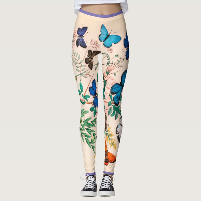 SCHALTFLÄCHE DRUCKTE Leggings (Vorderseite)