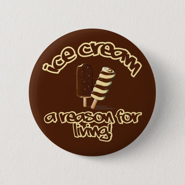 Schaltfläche Eiskrem Button (Vorderseite)