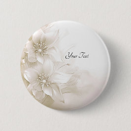 Schaltfläche "Elfenbeinweiße Blume" Button