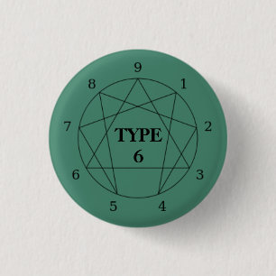 Schaltfläche Enneagramm Typ 6 Button