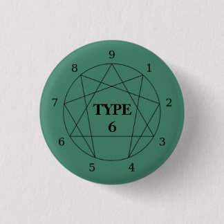 Schaltfläche Enneagramm Typ 6 Button