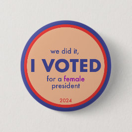 Schaltfläche "Erste Frau, ich stimme ab" Button
