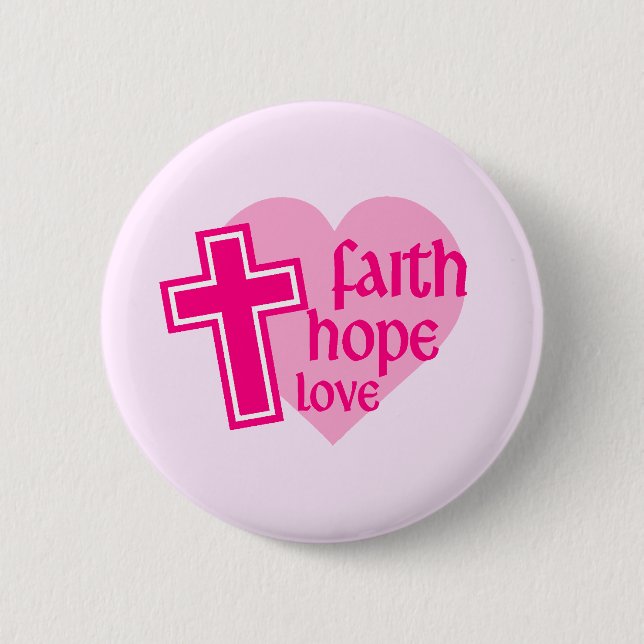 Schaltfläche "Faith Hope Liebe" Button (Vorderseite)