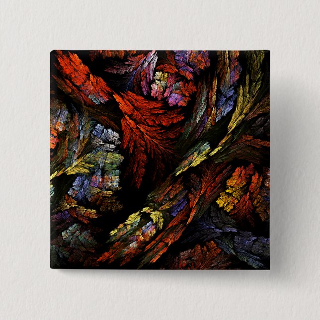 Schaltfläche "Farbharmonie Abstrakte Kunst" (Quadr Button (Vorderseite)