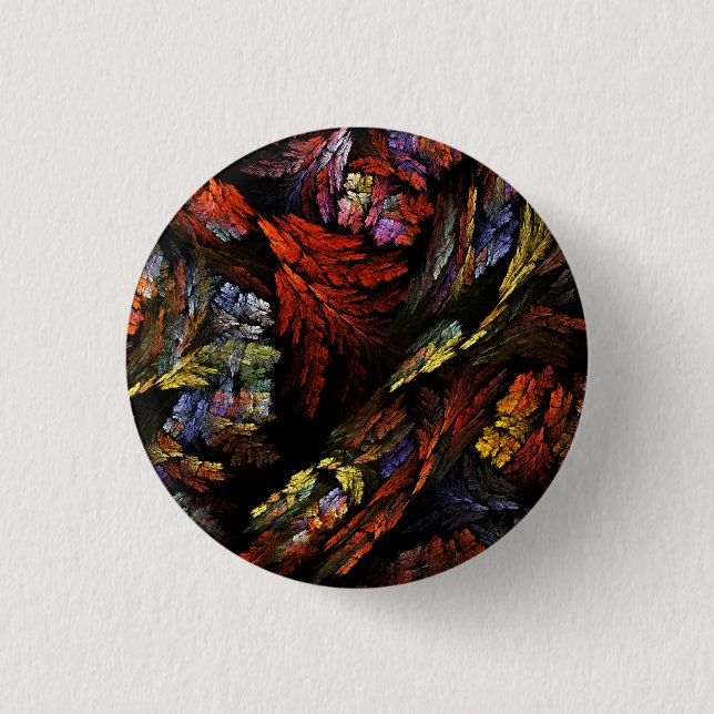 Schaltfläche "Farbharmonie Abstrakte Kunst" (rund) Button (Vorderseite)