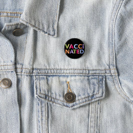 Schaltfläche "Farbiges Abzeichen mit Impfstoff" Button